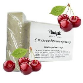 Cherry pit oil soap - handmade soap 105 g.