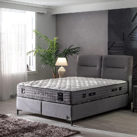 Gowoll DuoKlima box spring bed with bed box 140x200-160x200 mattress