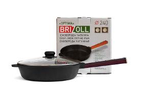 Cast iron pan with a lid Optima-Bordo 240 х 60 mm