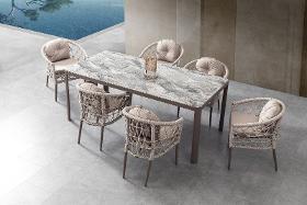 Gowoll Icon Cappucino Garden Lounge Set Weatherproof Garden Furniture Set