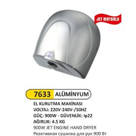 7633 ALUMINUM 900W JET MOTOR HAND DRYER