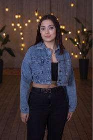 Women's Cropped Denim Jacket