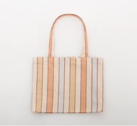 Striped shopping bag