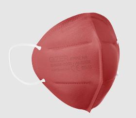 Medizer Qzer Color Series 5 Layer Best FFP2 Mask Burgundy