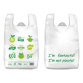 Biodegradable T-shirt type bags