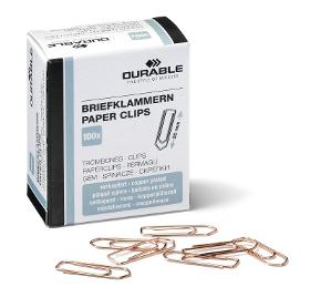 Paper clips 26 mm copper plated pack of 100