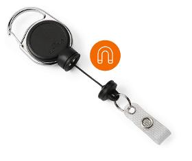 Retractable reel EXTRA STRONG, snap button strap, DURABLE