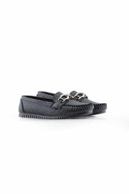Rok women's loafer shoes with black DD accessories