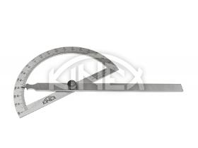 Protractor KINEX - stainless steel 0-180°, 250x400 mm