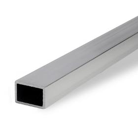 Aluminium rectangular tube, round edged, EN AW-6060