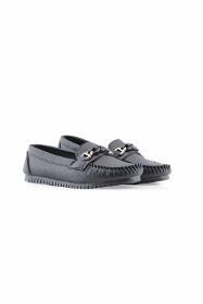 Rok women's loafer shoes with black chain accessories