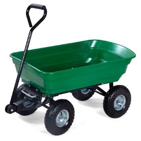 Herzberg HG-8028-50: 50L Wheel Barrow Dump Cart