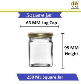 Square Glass Jar