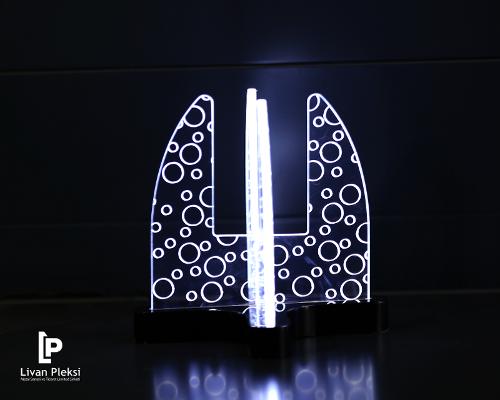 Lighted  bottle  display stand