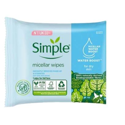 Simple Face Wipes Bio KTS Micellar 20pc 