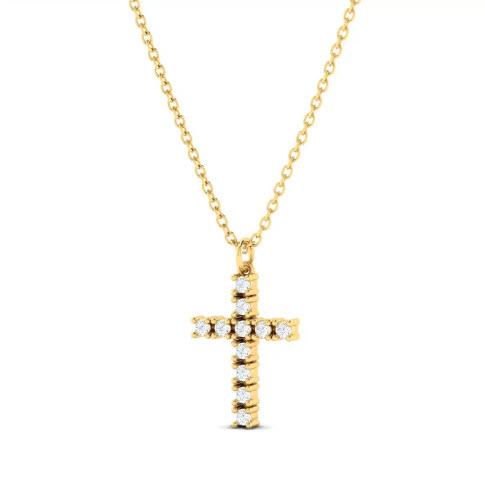 Pave Cross Cluster Pendant Exquisite Expression of Faith and Elegance