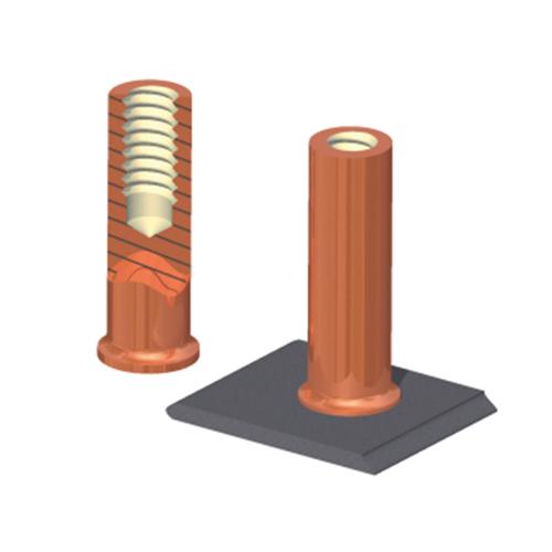 SHORT-CYCLE DRAWN ARC TAPPED STUD WITH FLANGE