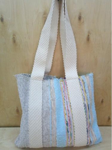 Handwoven rag  shopper 