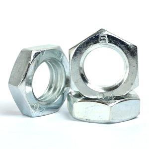 M24 - 24mm Lock Nut Half Thin Nuts Bright Zinc Plated Grade 