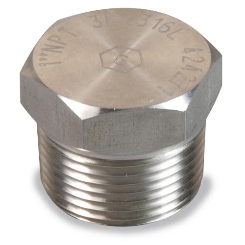 1/4″ NPT 3K HEX PLUG 316L