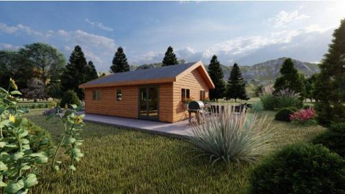 RESIDENTIAL LOG CABIN ARTHUR 9 M X 6 M, 44 MM