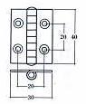 Nautical Sector Hinges / Hinges Naval Sector - Art. N / 3040 / IL