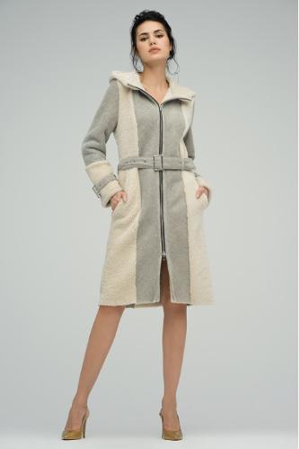 Comfortable mink fur jacket for women in the color grey - A&A Vesa