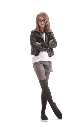 Girls microfibre patterned tights producer