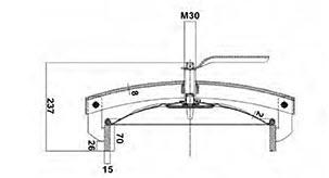 Round external with central handwheel 215 363 VAL