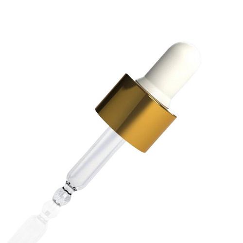 ALU Gold Day Assembled Dropper – 5 ml, White Teat