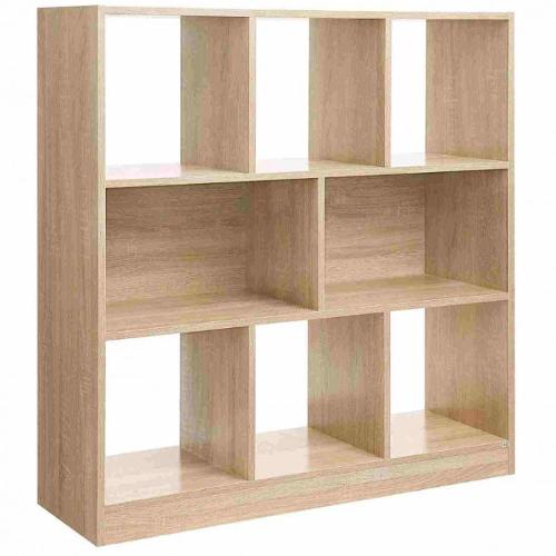 Light oak storage shelf on legs