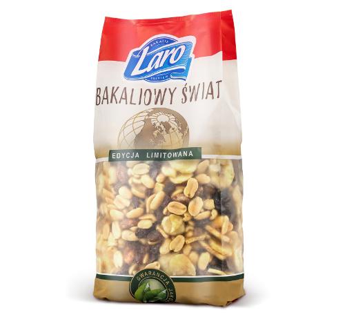 Mixture of salted peanuts with dried fruit 750g