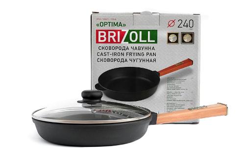 Cast iron pan with a lid Optima 240 х 40 mm