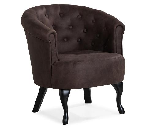 Armchair Lidia in vintage brown, 69x65x74 cm