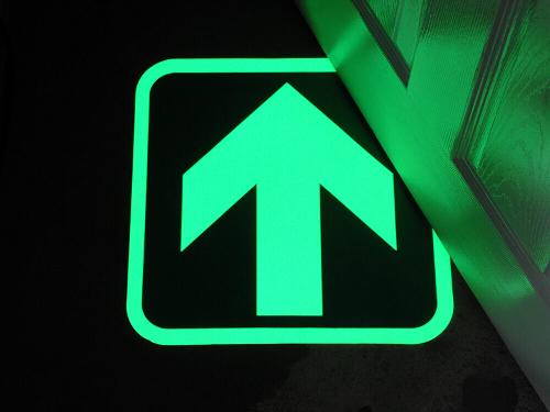 Glow in the Dark Floor Signs