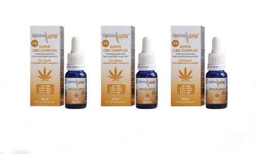 Alpha Cbd Oil (cannabinoids Complex) 5% 3 X 10 Ml + Free Optima Cbd 4% 10 Ml