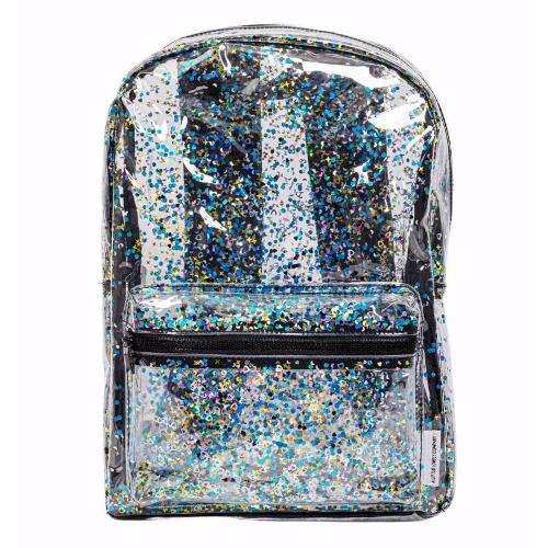 Backpack 24×34.5x11cm. Glitter Black