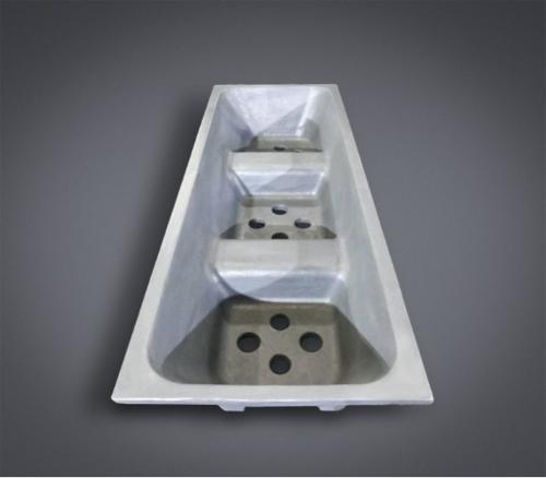 Skim Pan with multi chamber for secondary aluminum industry