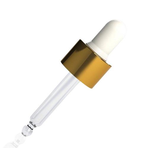 ALU Gold Day Assembled Dropper – 10 ml, White Teat