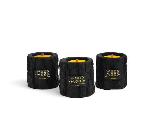 Little Black Trinity Candle Set with Refills