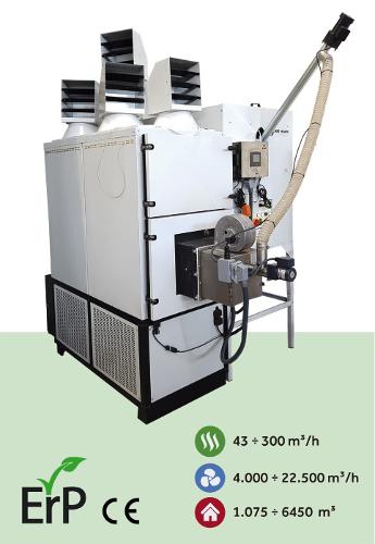 Industrial hot air generator pellet