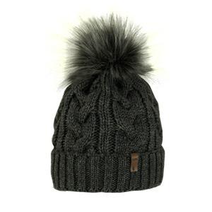 womans hat with pom pom