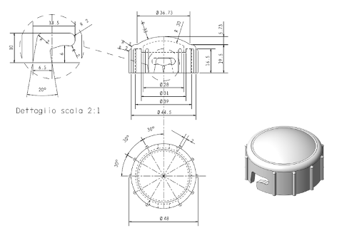 9913 Inspection cap 99 series