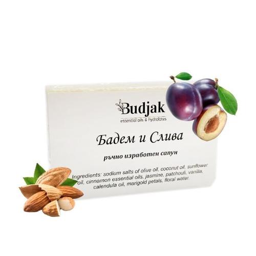 Almond and Plum - handmade soap 105 g.