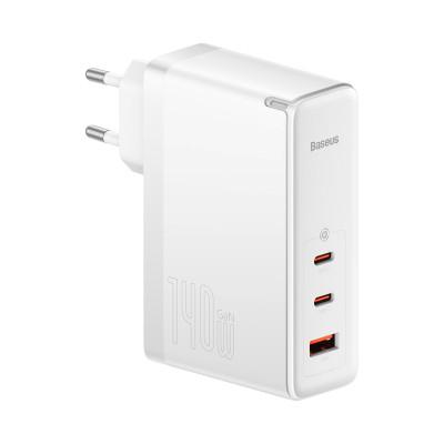 Baseus GaN5 Pro fast charger 2xUSB-C+USB 140W EU white