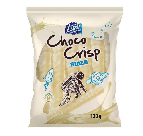 Corn crisps in white coating 120g