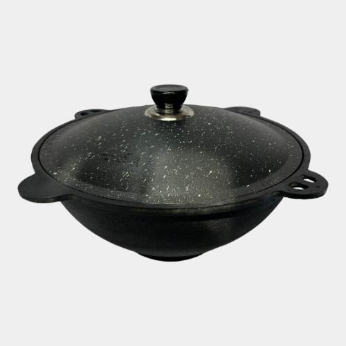 Cast iron cauldron with a lid, 4.5 liters