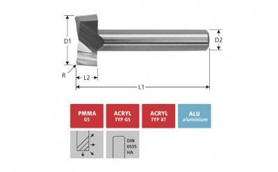 Milling Tools: for PMMA- and PC-plastics