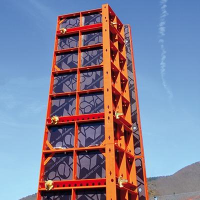 Modular column formwork adjustable