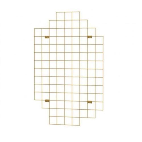 Gold wire mesh display with hook 